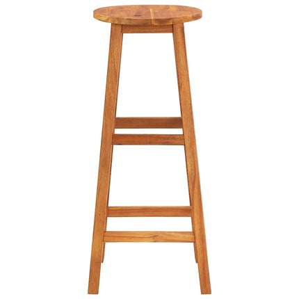 Bar Stools 8 pcs Solid Wood Acacia