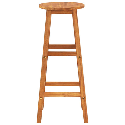 Bar Stools 8 pcs Solid Wood Acacia