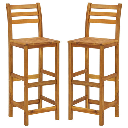 3 Piece Patio Bar Set Solid Wood Acacia