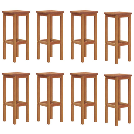 9 Piece Patio Bar Set Solid Wood Acacia