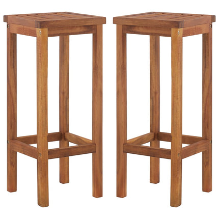9 Piece Patio Bar Set Solid Wood Acacia