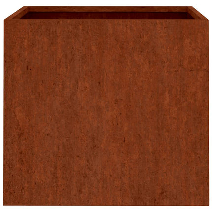 Planter Rusty Corten Steel Medium Durable Planter Rectangular