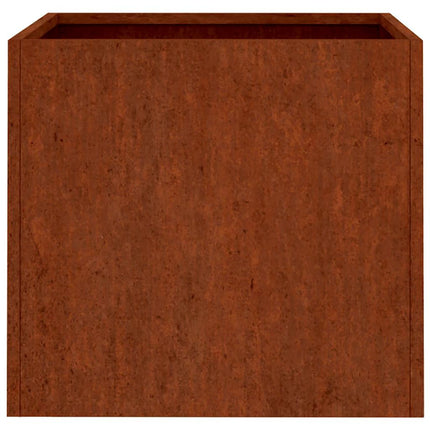 Planter Rusty Corten Steel Medium Durable Planter Rectangular