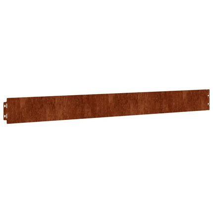 Lawn Edgings 10 pcs 3.9"x40.6" Flexible Corten steel