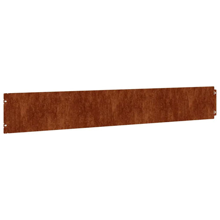 Lawn Edgings 10 pcs 5.9"x40.6" Flexible Corten steel