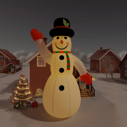 Christmas Inflatable Snowman with LEDs 393.7