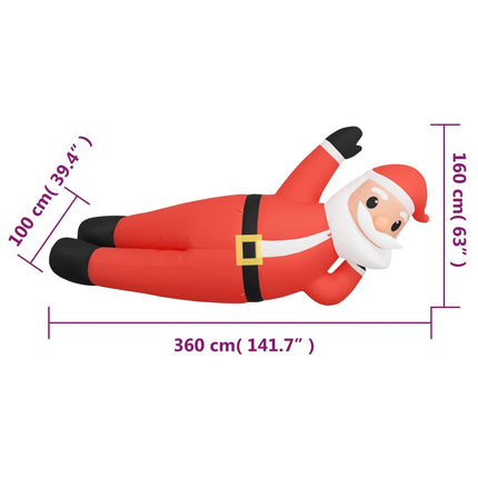 Christmas Inflatable Lying Santa LED 63