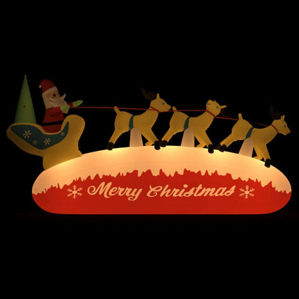 Christmas Inflatable Santa and Reindeer Decoration LED 57.1