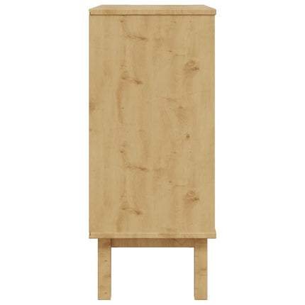 Drawer Cabinet OTTA Brown&Gray 30.1"x15.6"x35.4" Solid Wood Pine