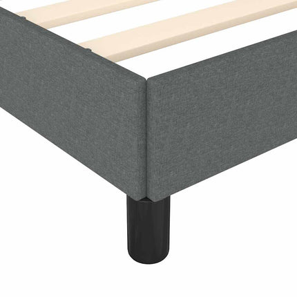 Bed Frame without Mattress Dark Gray 53.9"x74.8" Full Fabric