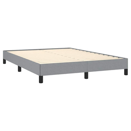 Bed Frame without Mattress Light Gray 59.8"x79.9" Queen Fabric