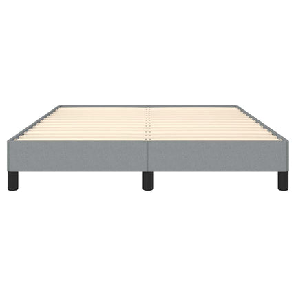 Bed Frame without Mattress Light Gray 59.8"x79.9" Queen Fabric