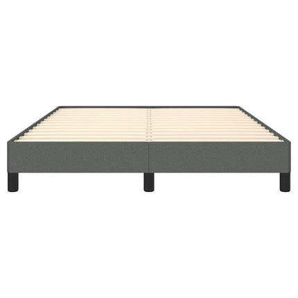 Bed Frame without Mattress Dark Gray 59.8"x79.9" Queen Fabric