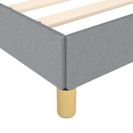 Bed Frame without Mattress Light Gray 39.4"x79.9" Twin XL Fabric