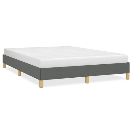 Bed Frame without Mattress Dark Gray 53.9"x74.8" Full Fabric