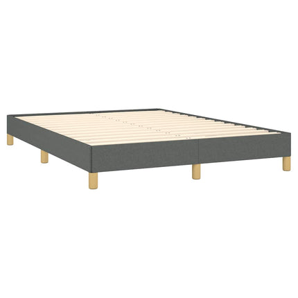 Bed Frame without Mattress Dark Gray 53.9"x74.8" Full Fabric