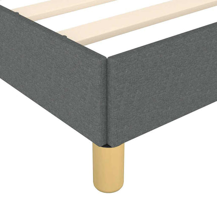 Bed Frame without Mattress Dark Gray 53.9"x74.8" Full Fabric