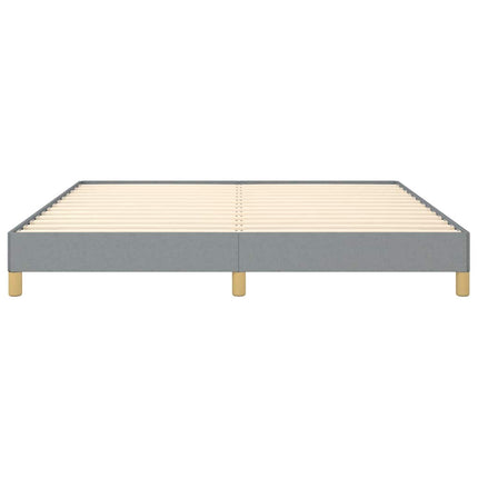 Bed Frame without Mattress Light Gray 76"x79.9" King Fabric