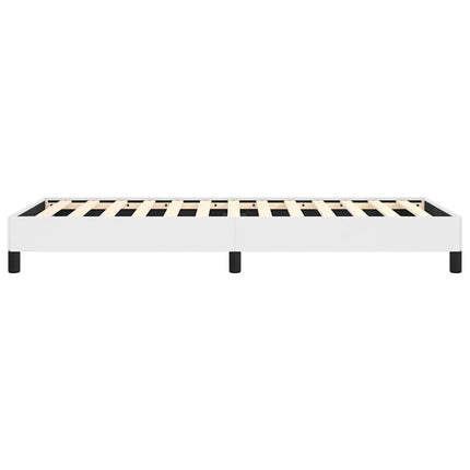 Bed Frame without Mattress White 39.4"x74.8" Twin Faux Leather