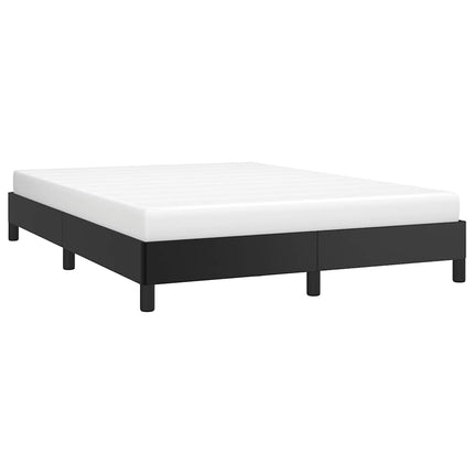 Bed Frame without Mattress Black 53.9"x74.8" Full Faux Leather