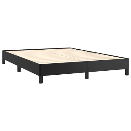 Bed Frame without Mattress Black 53.9"x74.8" Full Faux Leather