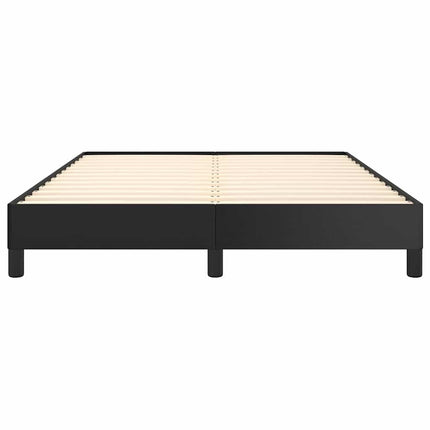 Bed Frame without Mattress Black 53.9"x74.8" Full Faux Leather