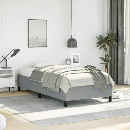 Bed Frame without Mattress Light Gray 39.4"x79.9" Twin XL Fabric