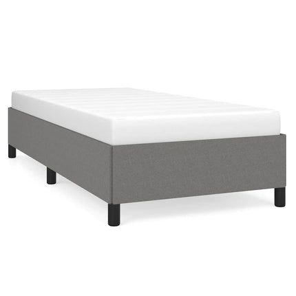 Bed Frame without Mattress Dark Gray 39.4"x79.9" Twin XL Fabric