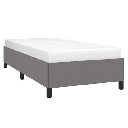 Bed Frame without Mattress Dark Gray 39.4"x79.9" Twin XL Fabric