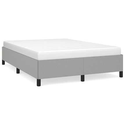 Bed Frame without Mattress Light Gray 53.9"x74.8" Full Fabric