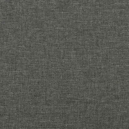 Bed Frame without Mattress Dark Gray 53.9"x74.8" Fabric