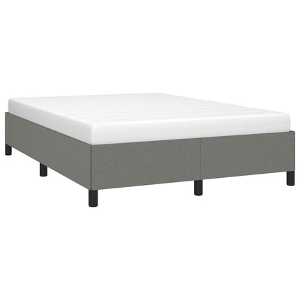 Bed Frame without Mattress Dark Gray 59.8"x79.9" Queen Fabric