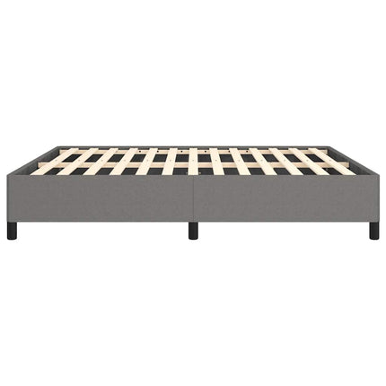 Bed Frame without Mattress Dark Gray 76"x79.9" King Fabric