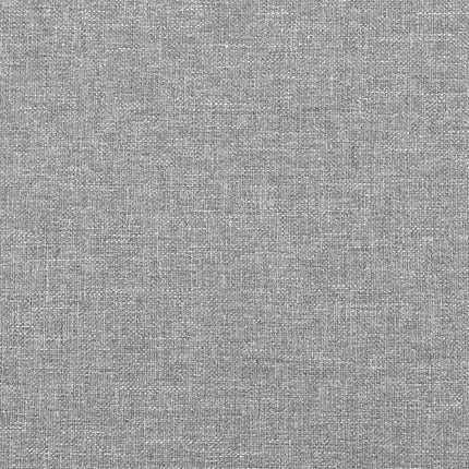 Bed Frame without Mattress Light Gray 39.4"x79.9" Twin XL Fabric