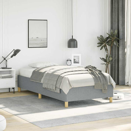 Bed Frame without Mattress Light Gray 39.4"x79.9" Twin XL Fabric