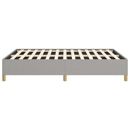 Bed Frame without Mattress Light Gray 53.9"x74.8" Full Fabric