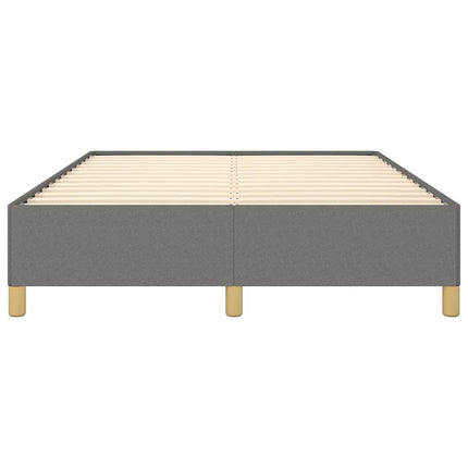 Bed Frame without Mattress Dark Gray 53.9"x74.8" Full Fabric