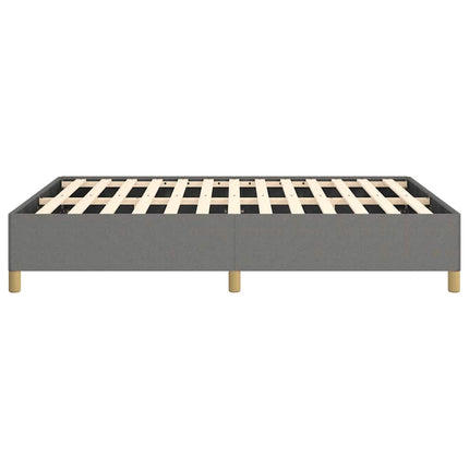 Bed Frame without Mattress Dark Gray 53.9"x74.8" Full Fabric