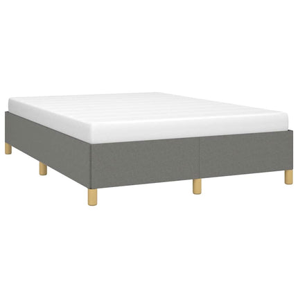 Bed Frame without Mattress Dark Gray 59.8"x79.9" Queen Fabric