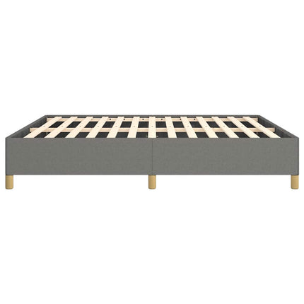 Bed Frame without Mattress Dark Gray 59.8"x79.9" Queen Fabric