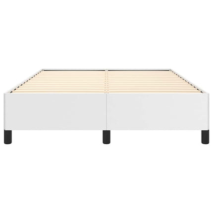 Bed Frame without Mattress White 53.9"x74.8" Full Faux Leather