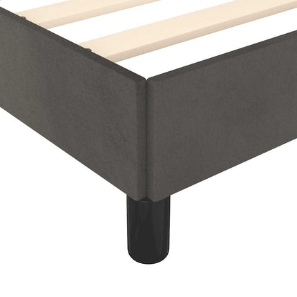Bed Frame without Mattress Dark Gray California King Velvet
