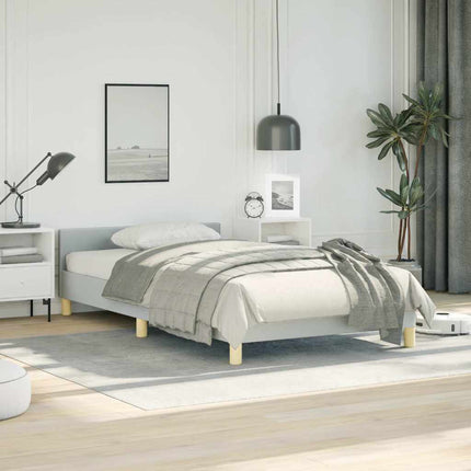 Bed Frame without Mattress Light Gray Twin XL Fabric