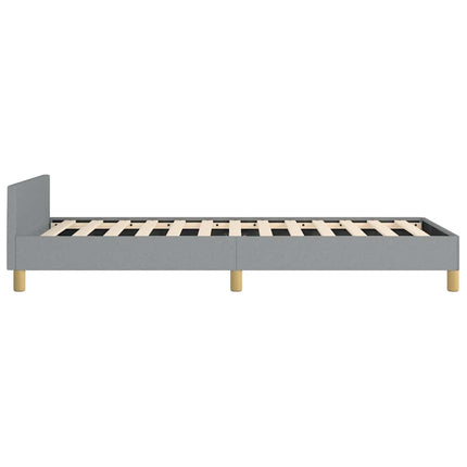 Bed Frame without Mattress Light Gray Twin XL Fabric