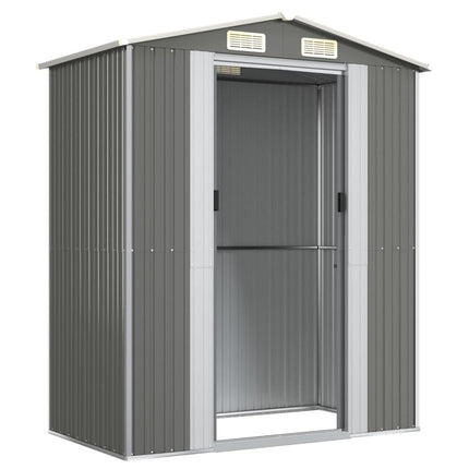 Garden Shed Light Gray 75.6"x42.5"x87.8" Galvanized Steel
