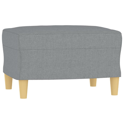 Footstool Light Gray 23.6"x19.7"x16.1" Fabric