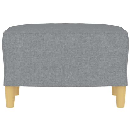 Footstool Light Gray 23.6"x19.7"x16.1" Fabric