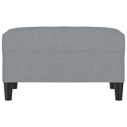 Footstool Light Gray 27.6"x21.7"x16.1" Fabric