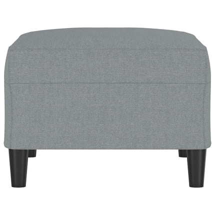 Footstool Light Gray 27.6"x21.7"x16.1" Fabric