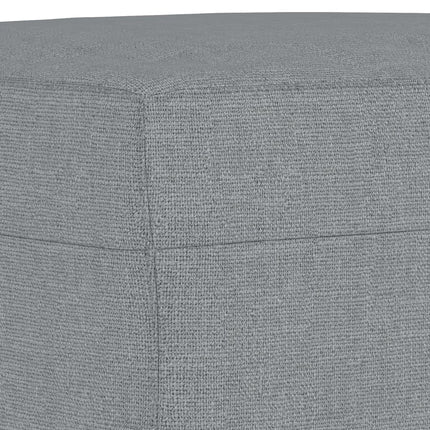 Footstool Light Gray 23.6"x19.7"x16.1" Fabric